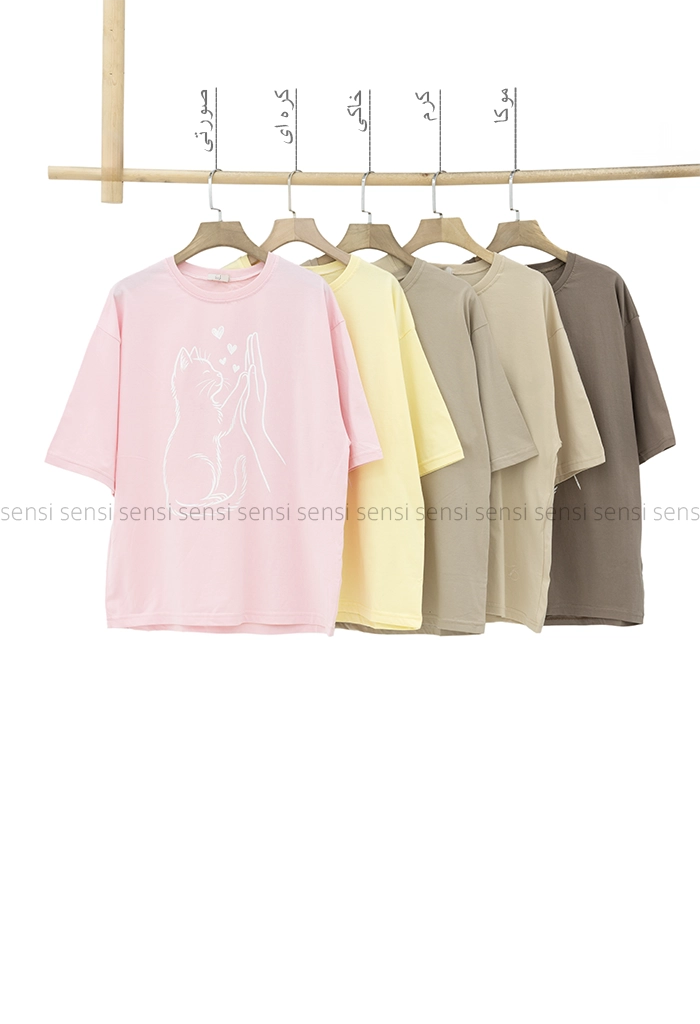 تیشرت پیشی چاپی کد1005981